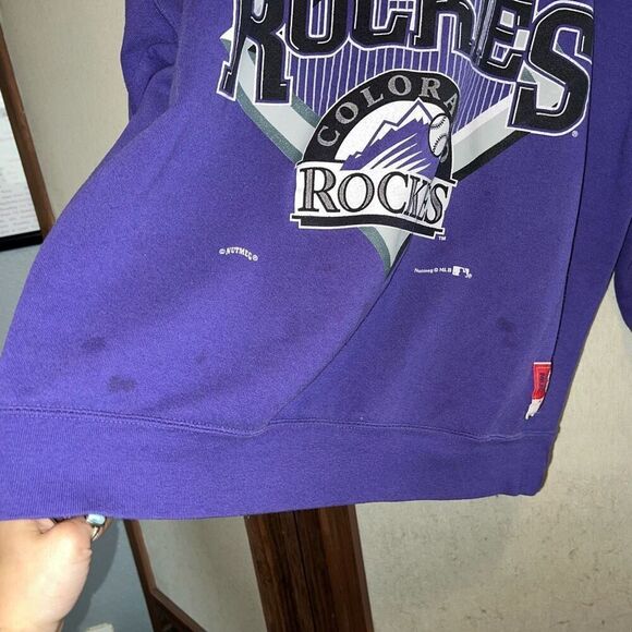 Vintage Purple Colorado Rockies Crewneck - Picture 5 of 8